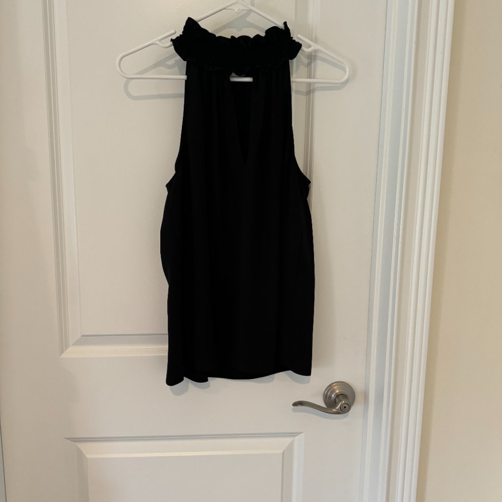 Amanda Uprichard Keyhole Black Top - Size M